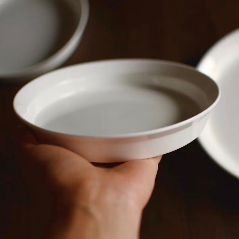 Đĩa Sứ Trắng Basic