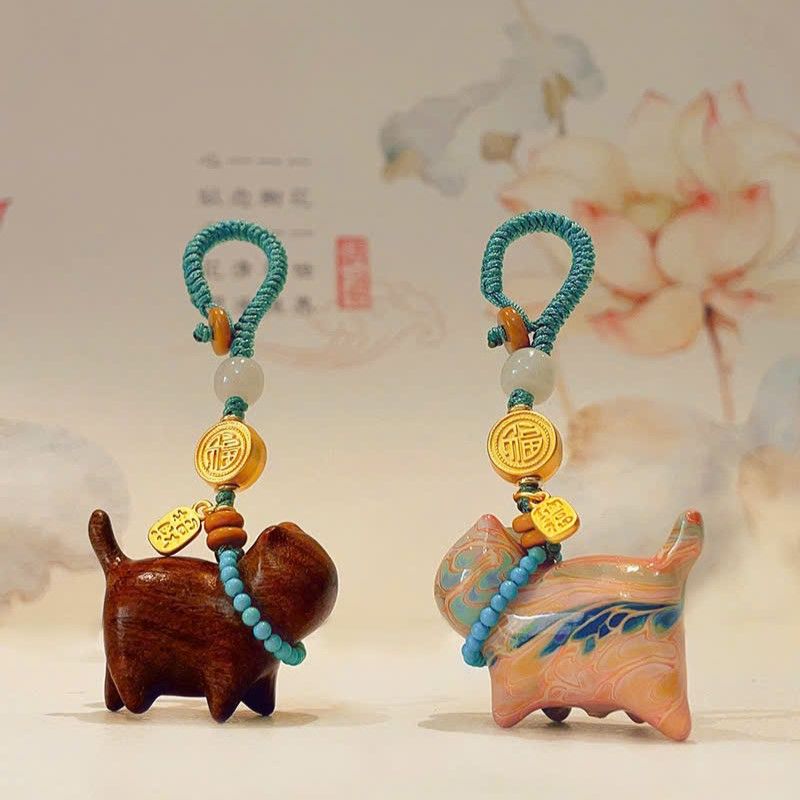 Dây Treo Mèo Gỗ Đàn Hương