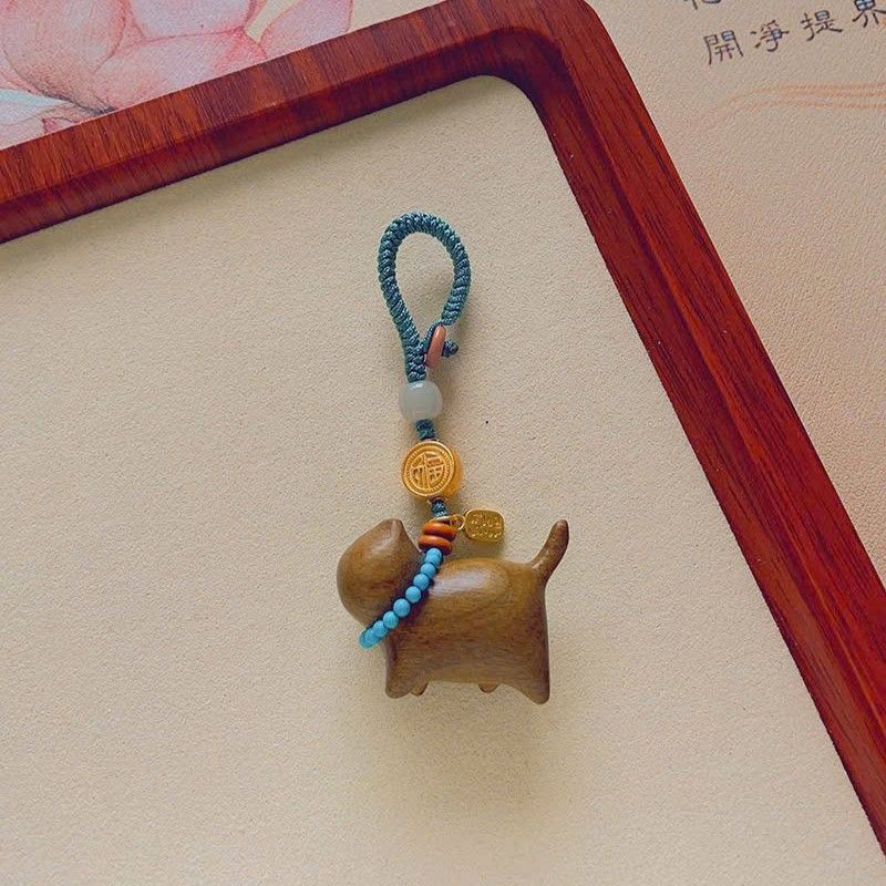 Dây Treo Mèo Gỗ Đàn Hương