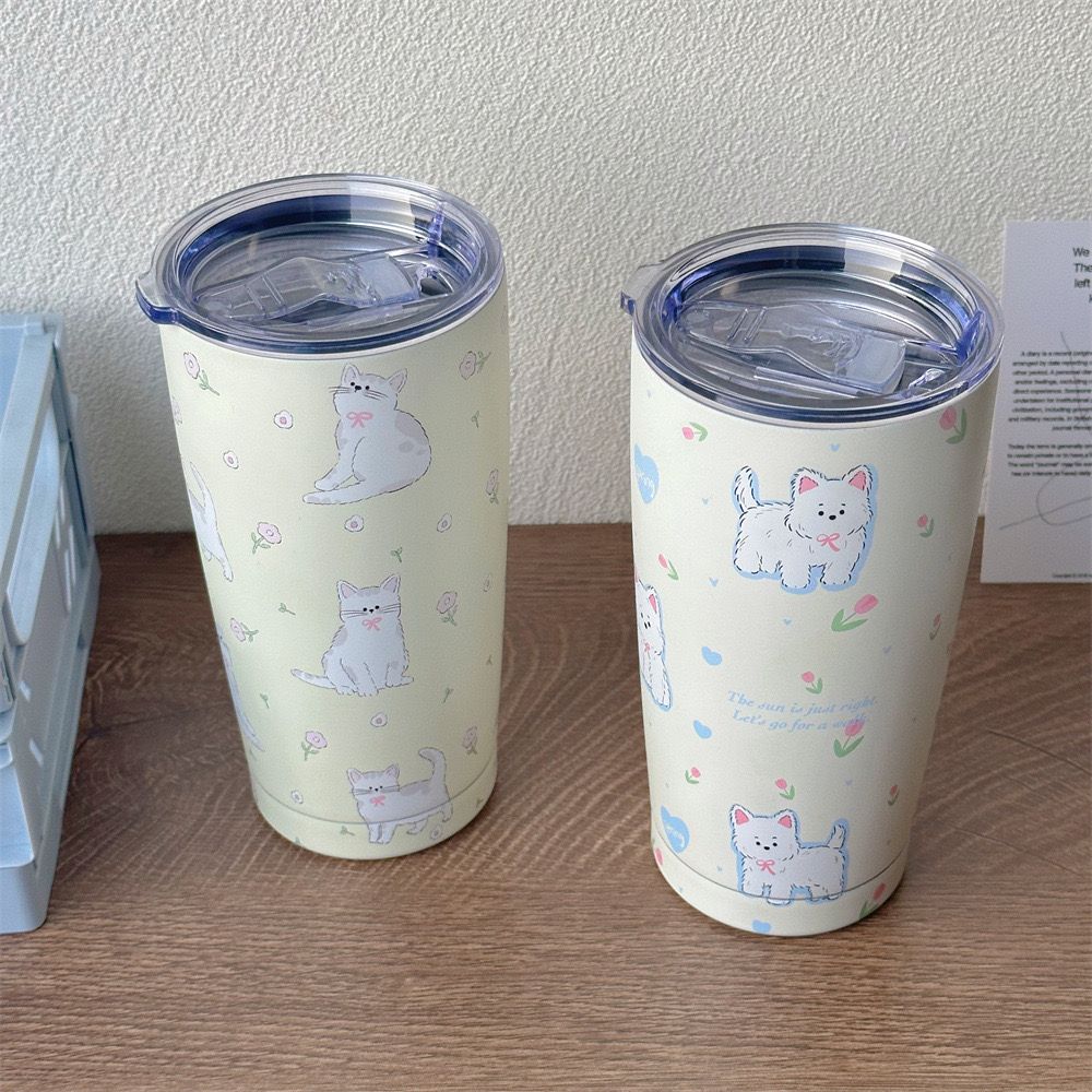 Cốc Giữ Nhiệt Little Flower (Kèm Ống Hút)