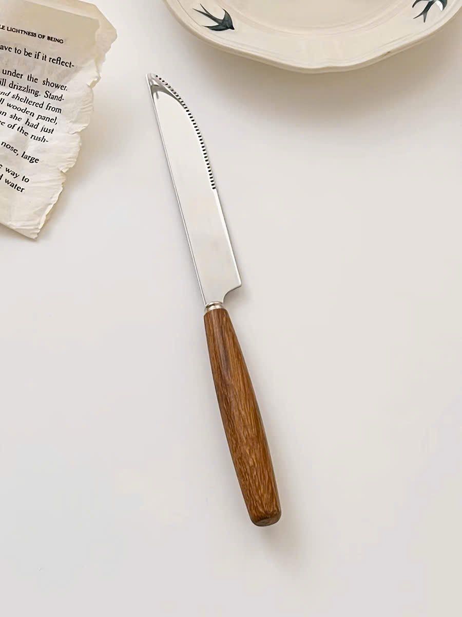 Bộ Dao Dĩa Thìa Cán Gỗ