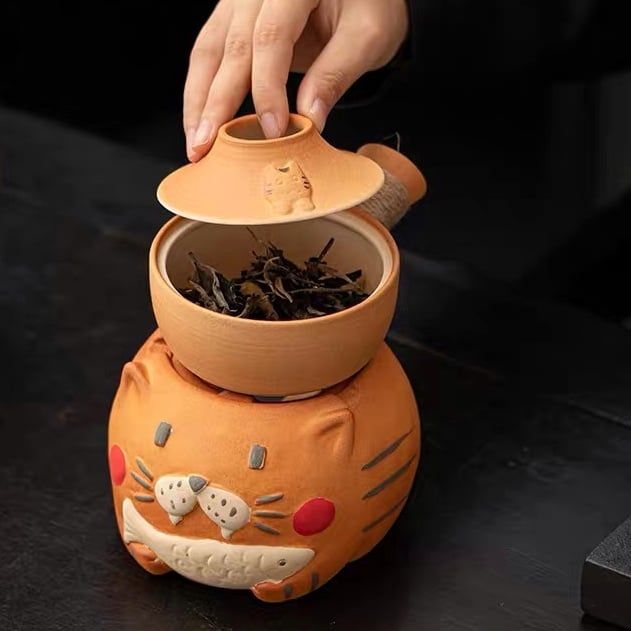 Bếp Gốm Mèo Hong Trà