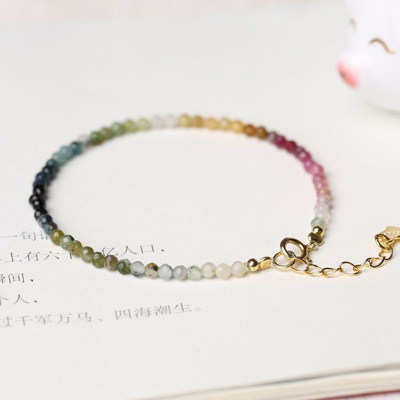 Vòng Tay Đá Tourmaline Cầu Vồng