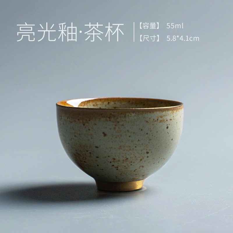 Tách Trà Gốm Thô