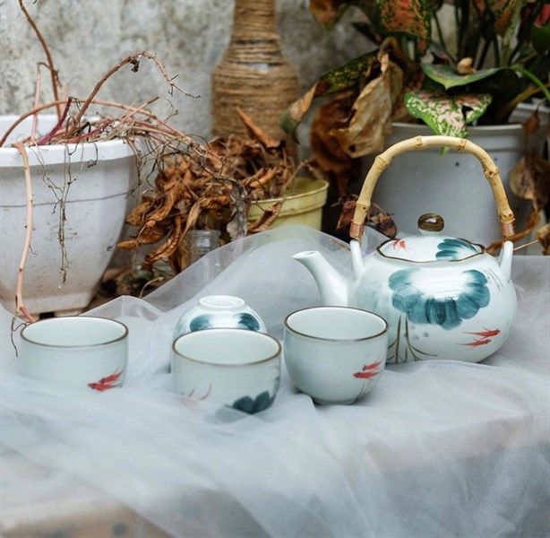 Bộ ấm chén song ngư