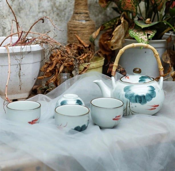 Bộ ấm chén song ngư