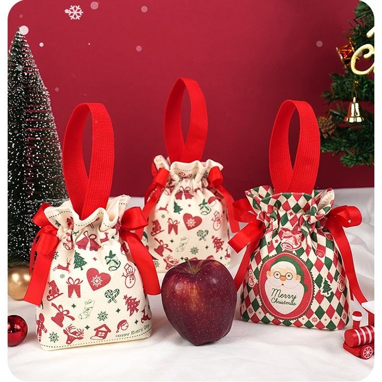 Túi Cầm Tay Canvas Xmas