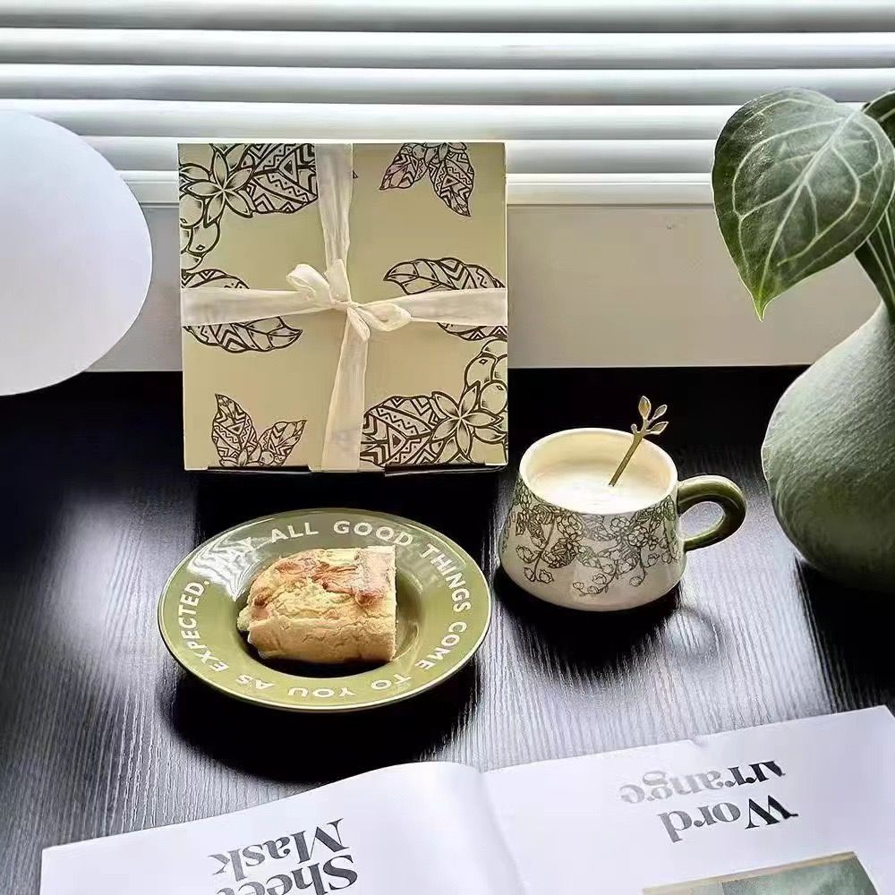 Set Tách Hoa Linh Lan Xanh Lá