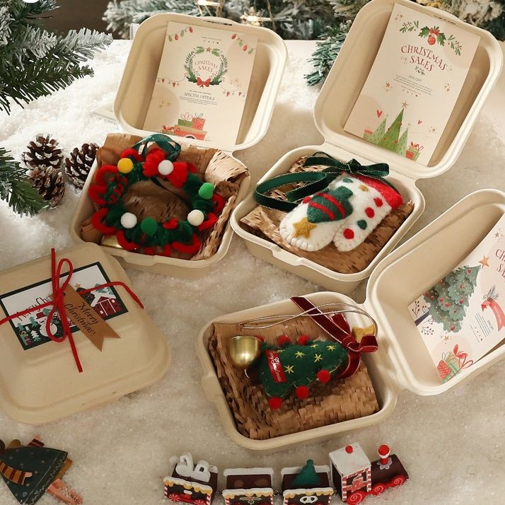 Treo Xmas Vải Dây Nơ