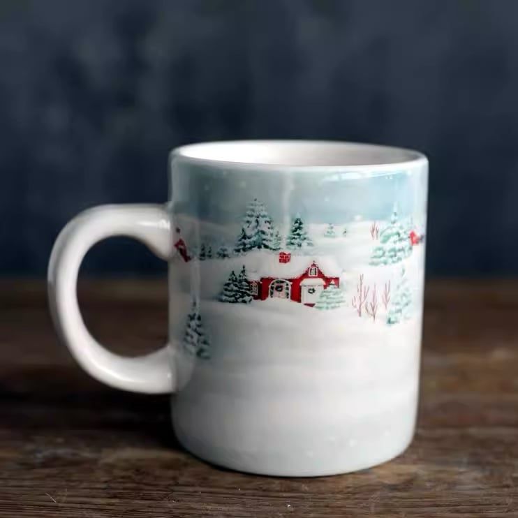 Cốc Giáng Sinh Snow Painting