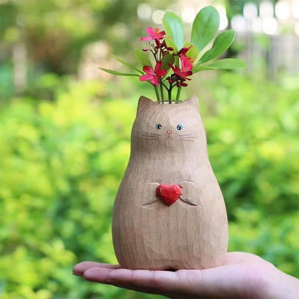 Bình Hoa Mèo Yêu Thương