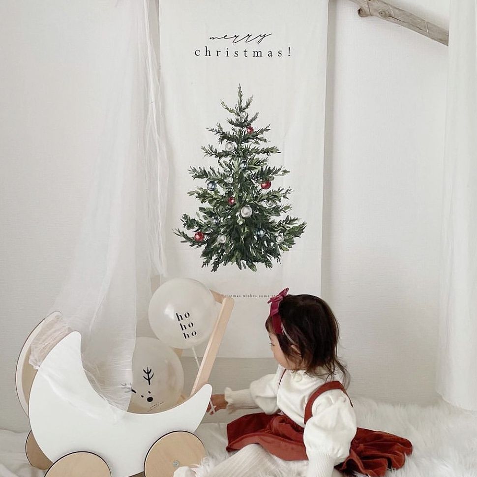 Tranh Vải Cây Thông Noel