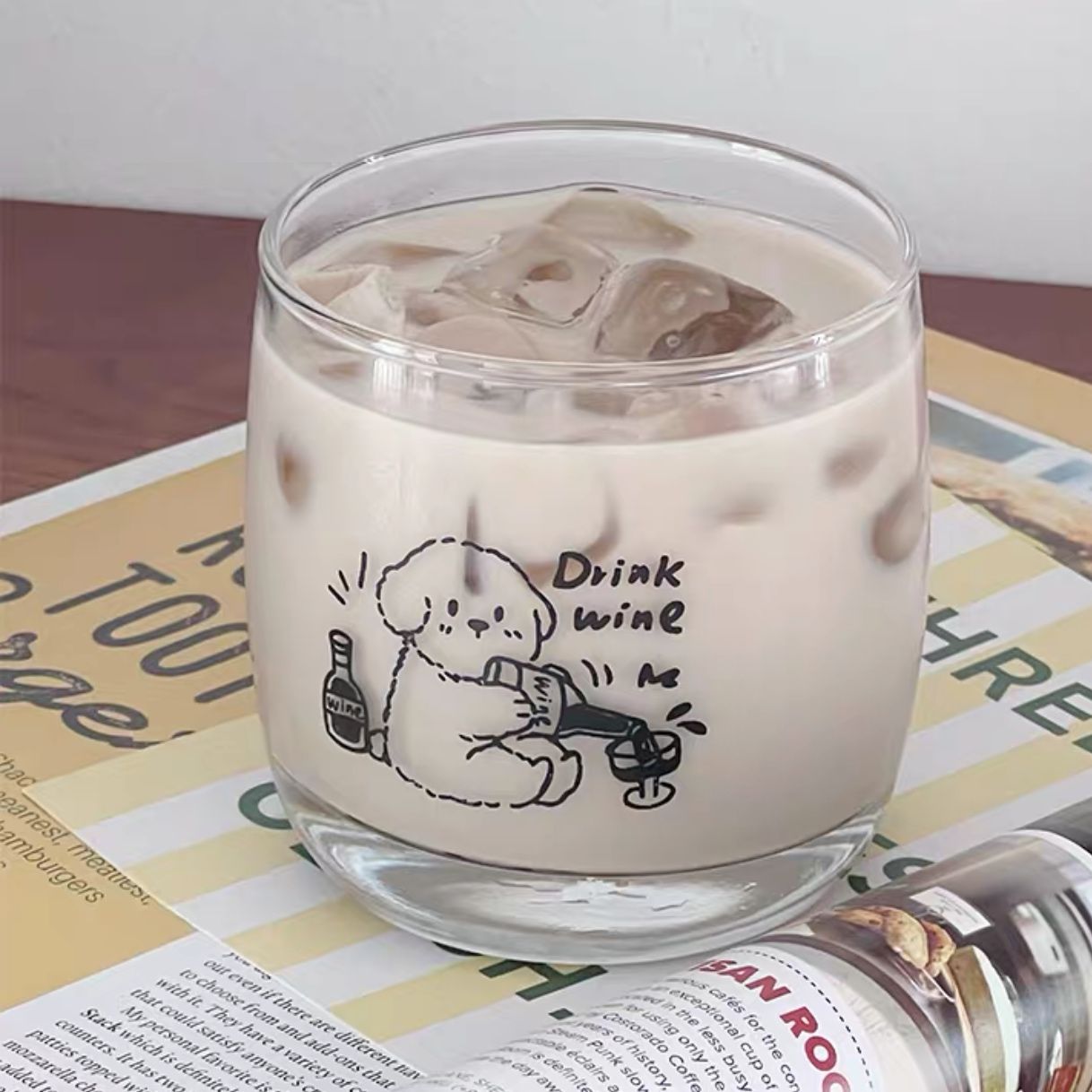 Cốc Thủy Tinh Cún Drink Wine