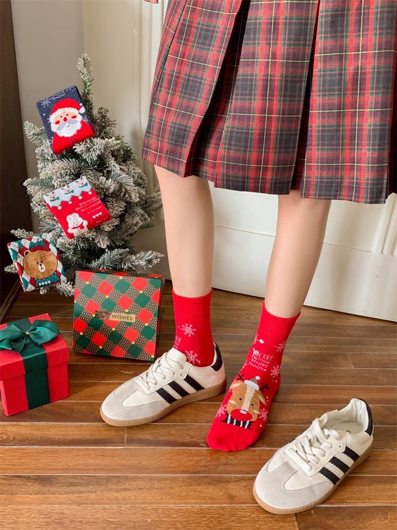 Set 4 Tất Cotton Xmas