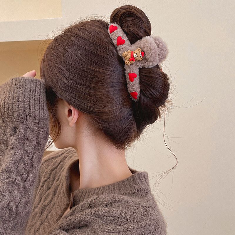 Kẹp Tóc Gấu Quàng Khăn