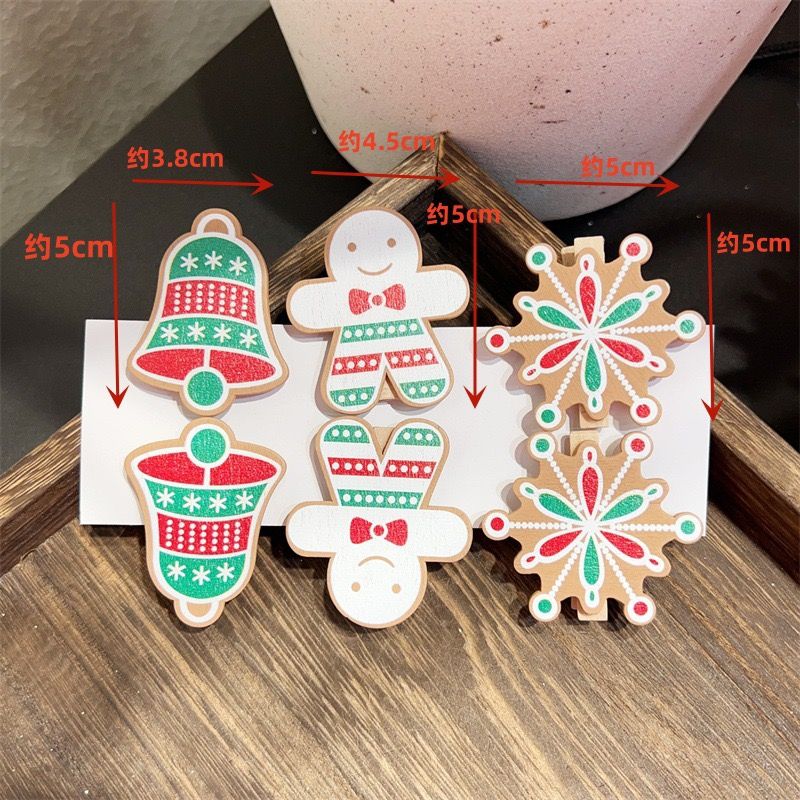 Set Kẹp Gỗ Gingerbread Man