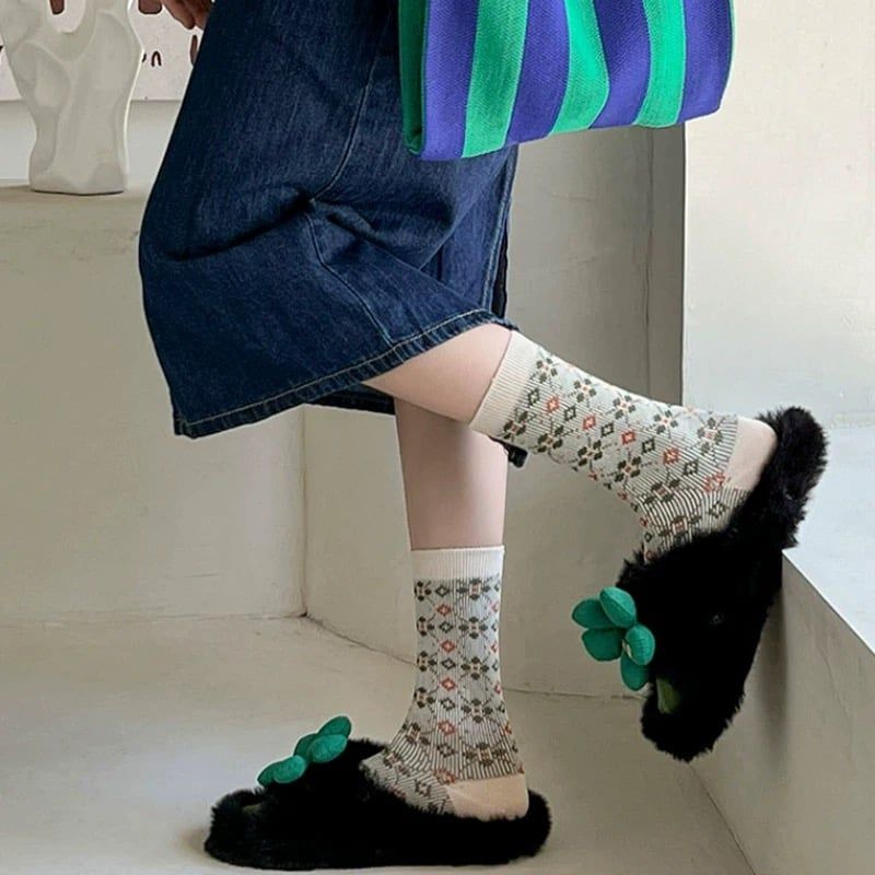 Tất Cotton Cao Cổ