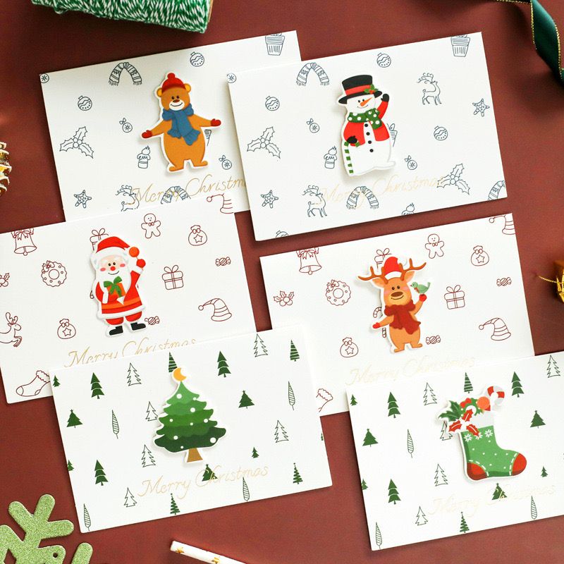 Thiệp Christmas Cartoon