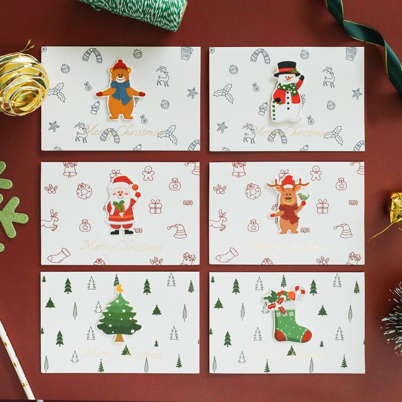 Thiệp Christmas Cartoon