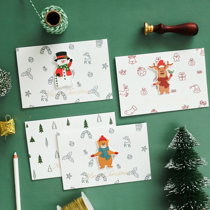 Thiệp Christmas Cartoon