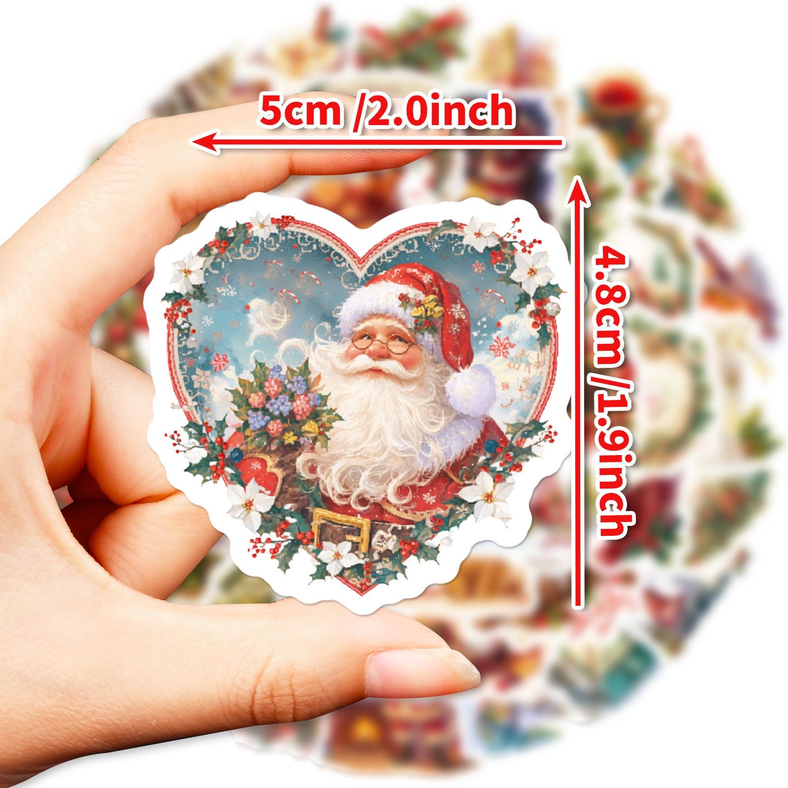Set 50 Sticker XMAS