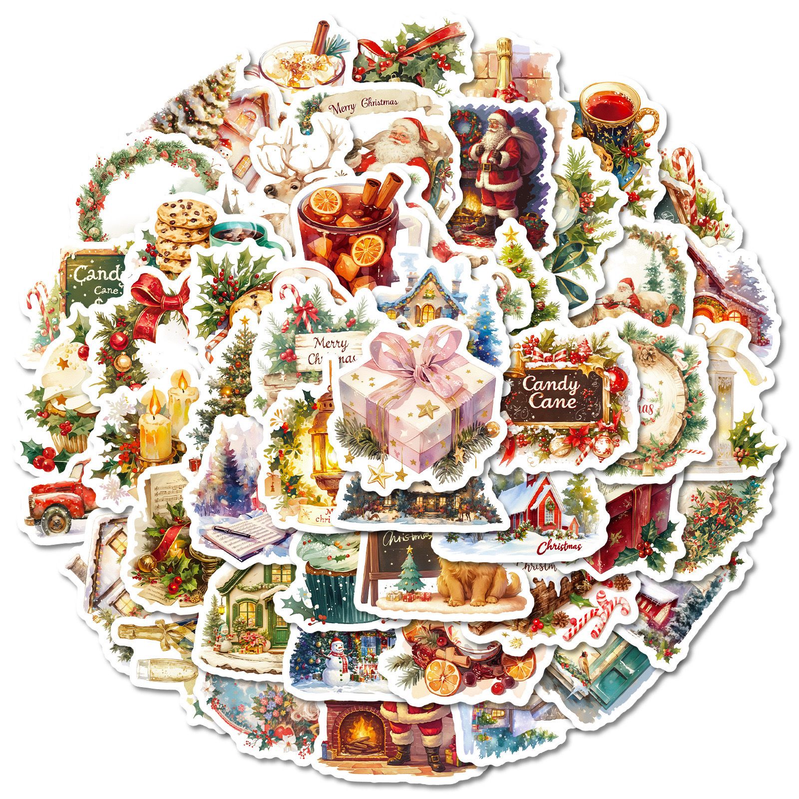 Set 50 Sticker XMAS