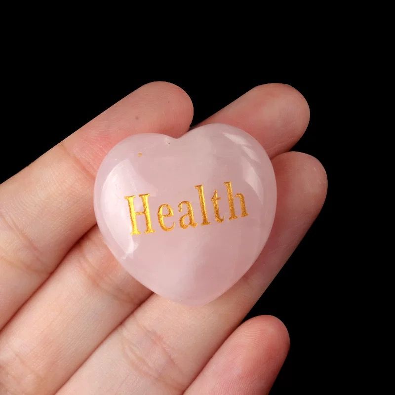 Đá Trái Tim Pha Lê Hồng Tự Nhiên