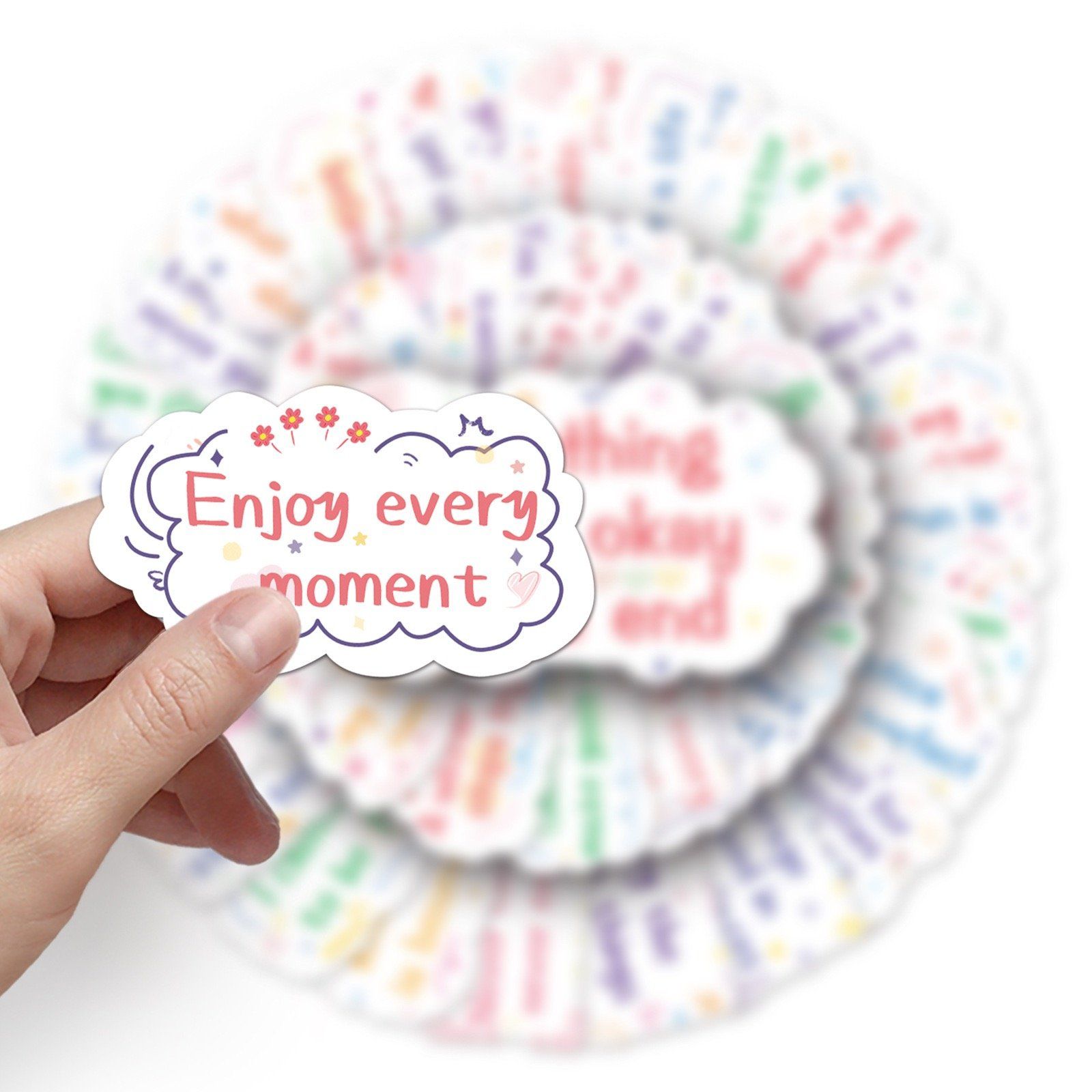 Sticker 50 Câu Tiếng Anh Truyền Cảm Hứng