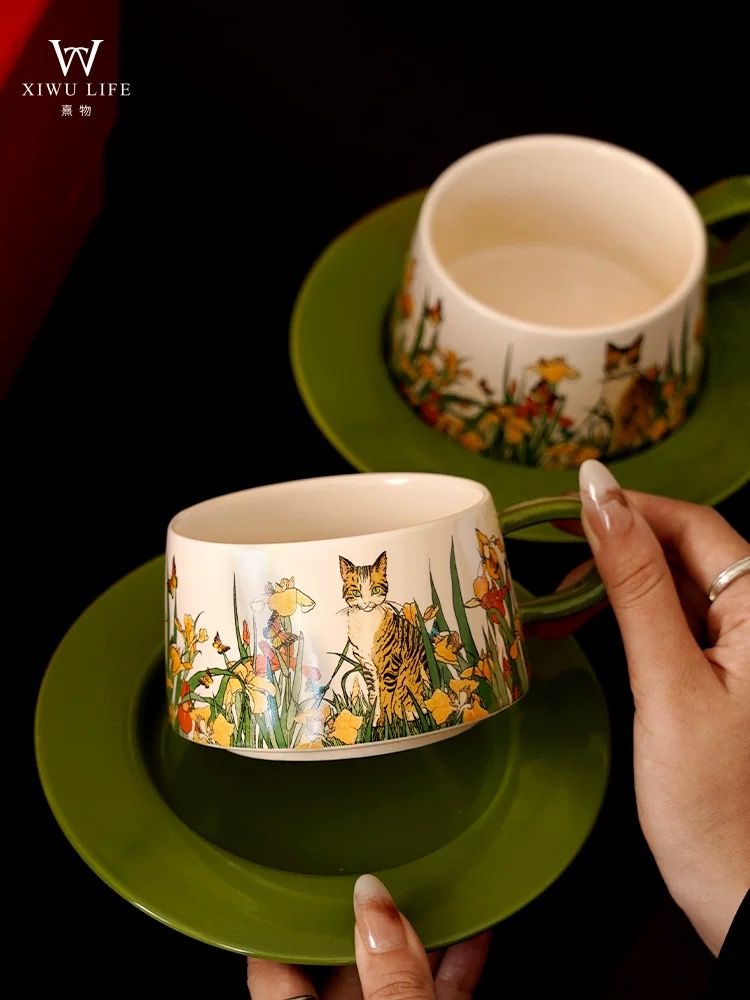 Set Tách Vẽ Tay Cat Story
