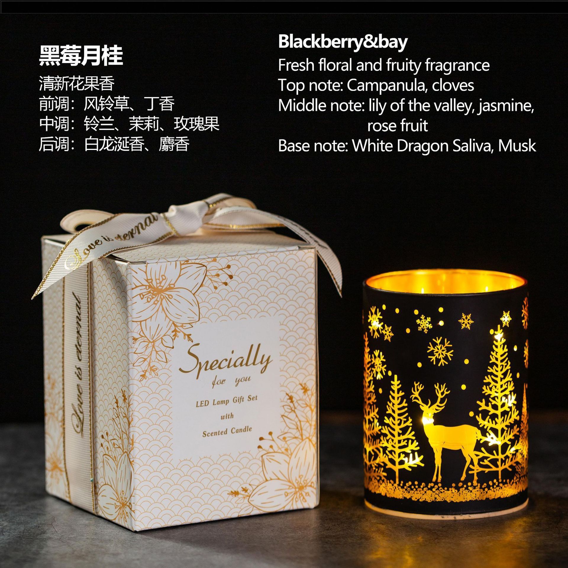 Nến Thơm Đèn LED Xmas