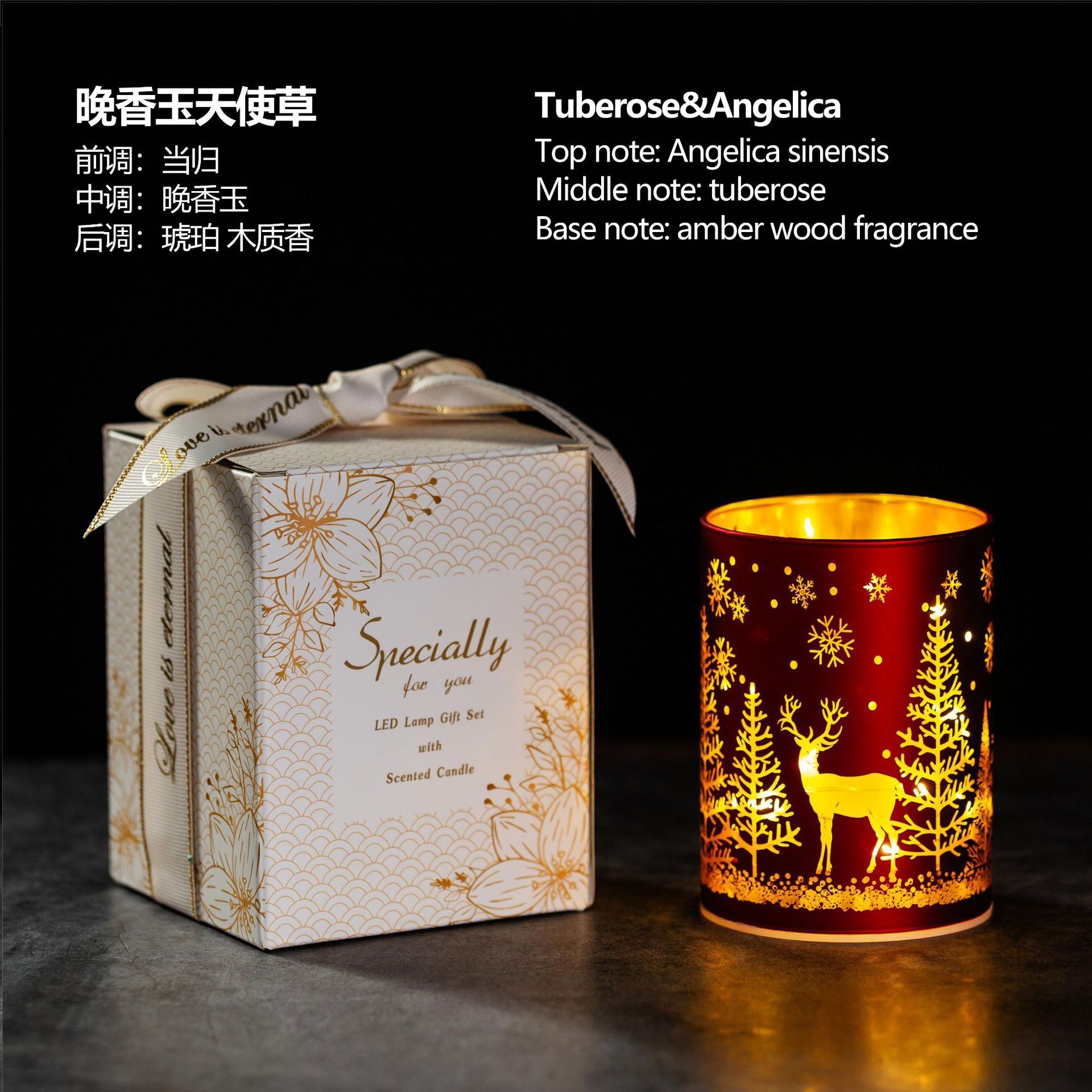 Nến Thơm Đèn LED Xmas