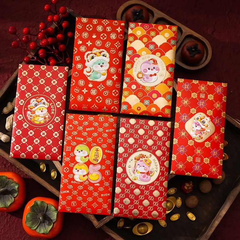 Set 6 Phong Bao Lì Xì Đỏ