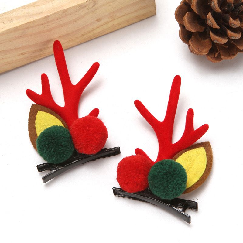 Kẹp Tóc Nhung Hươu Xmas