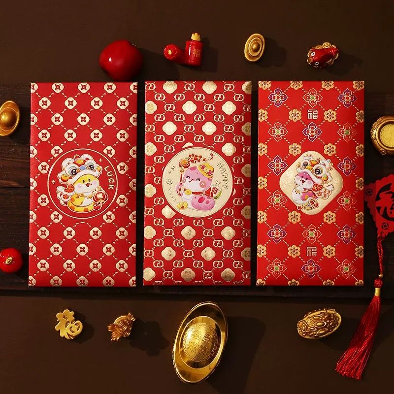 Set 6 Phong Bao Lì Xì Đỏ