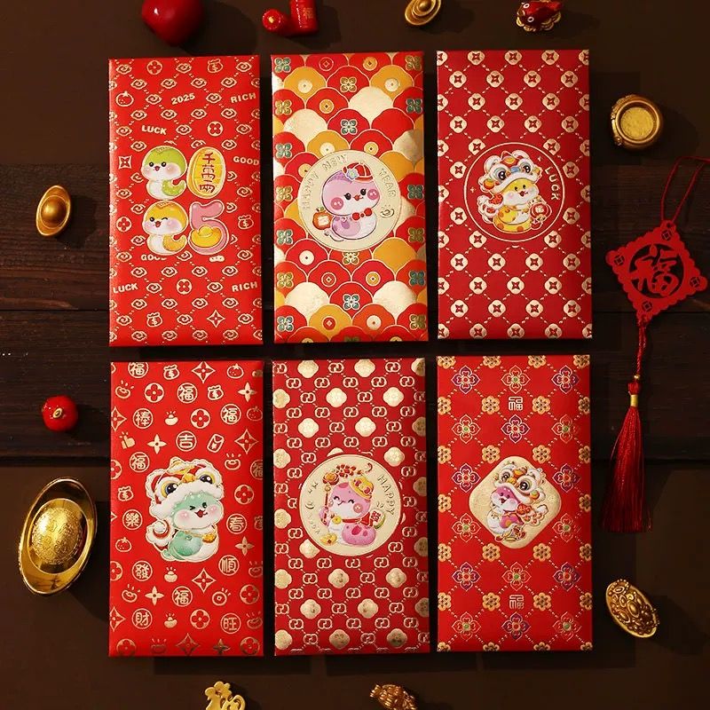 Set 6 Phong Bao Lì Xì Đỏ