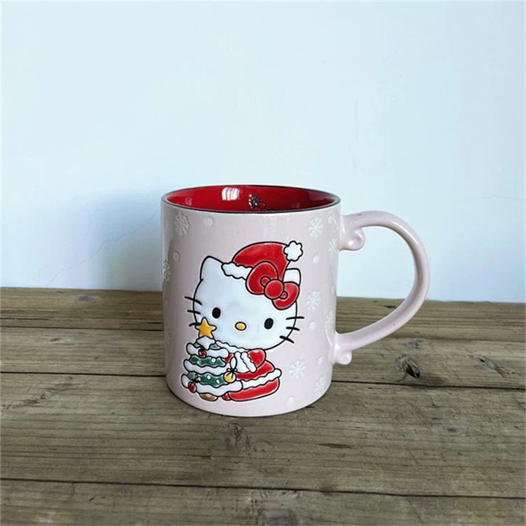 Cốc Gốm Hello Kitty Ôm Cây Thông