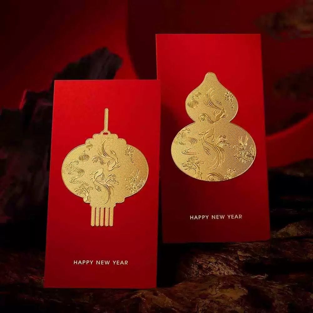 Phong Bao Lì Xì Đỏ In Nổi Cao Cấp