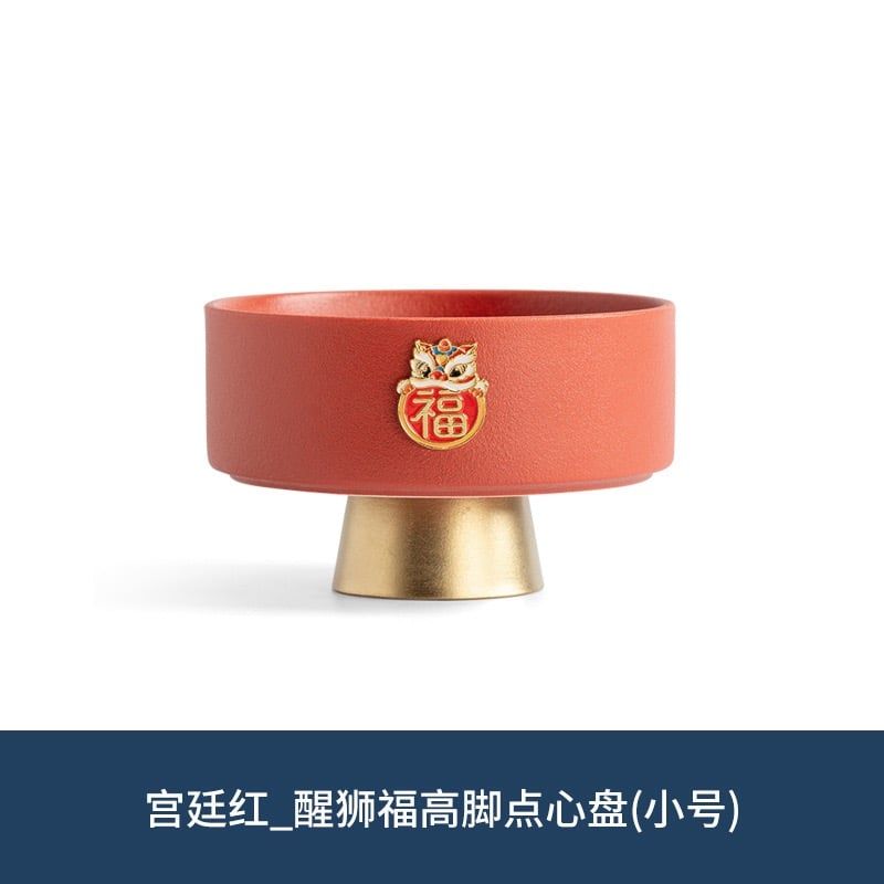Đĩa Men Đỏ Đế Cao