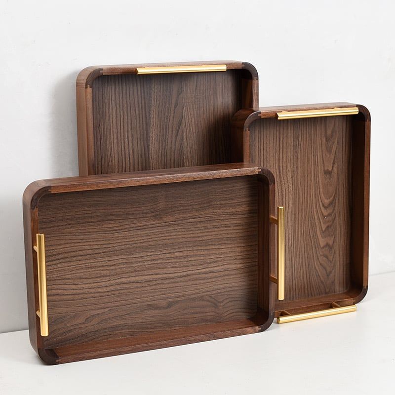 Khay Mứt 6 Hũ Thuỷ Tinh Viền Gold