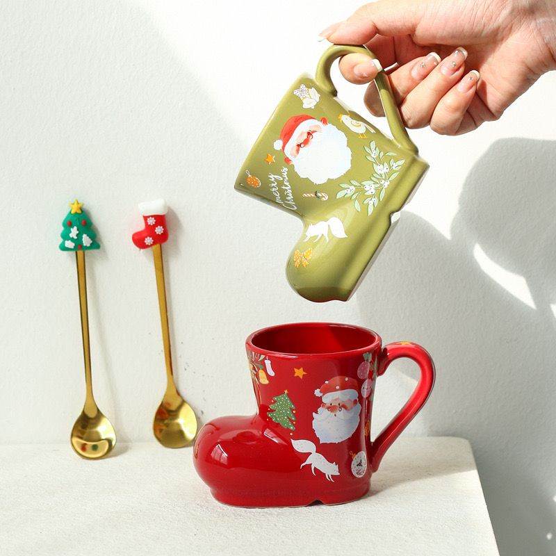 Gift 2 Cốc Đôi Ủng Xmas