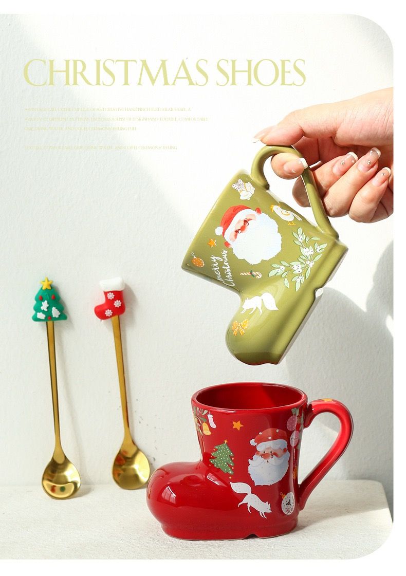 Gift 2 Cốc Đôi Ủng Xmas