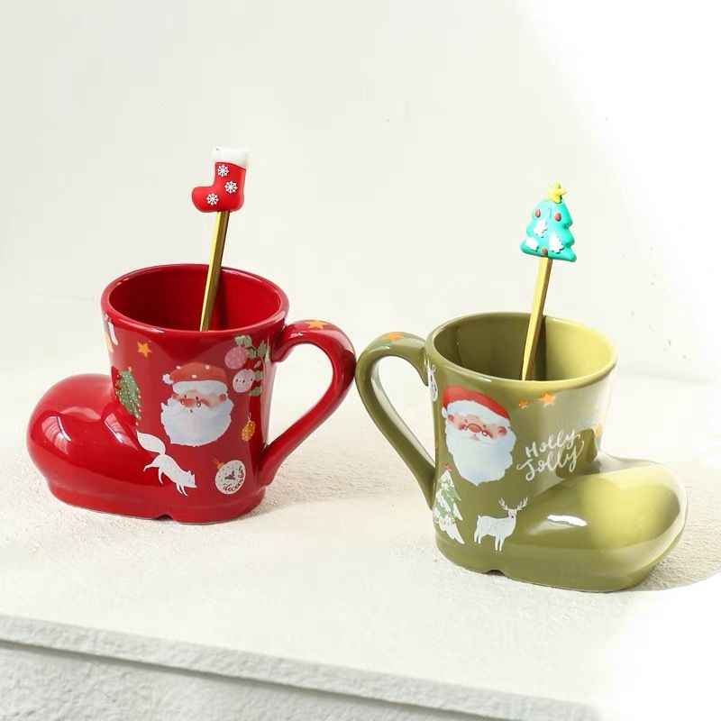 Gift 2 Cốc Đôi Ủng Xmas