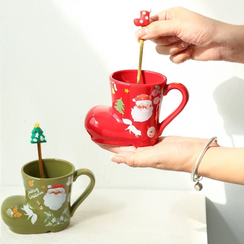 Gift 2 Cốc Đôi Ủng Xmas