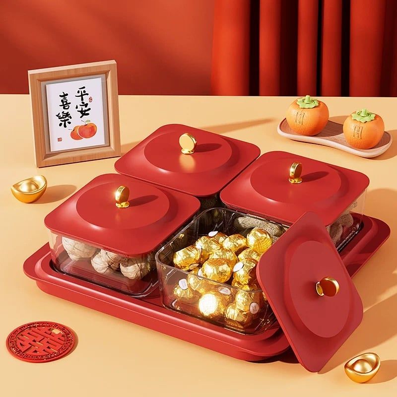Khay Mứt Đỏ Lễ Hội