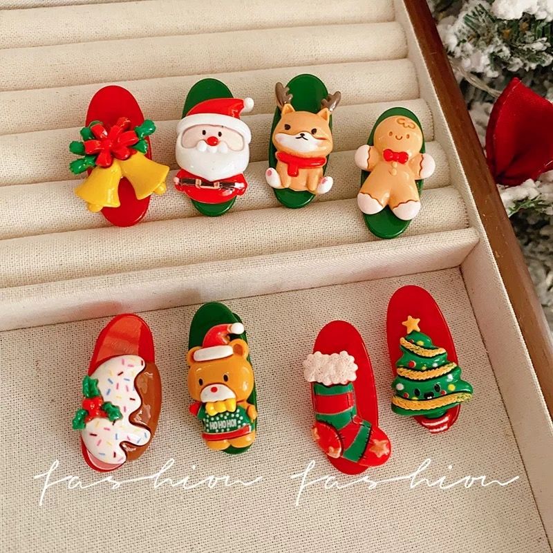 Kẹp Tóc Xmas Xanh Đỏ