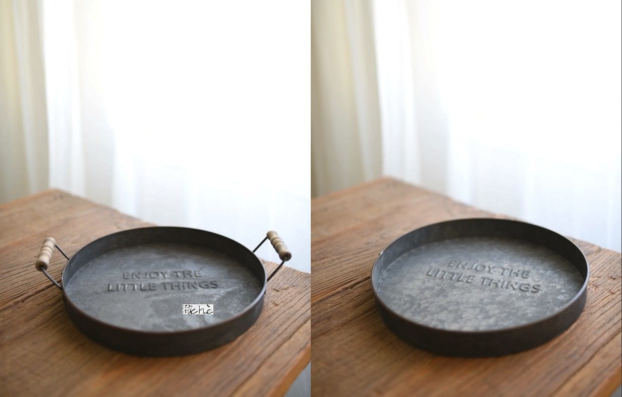 Khay Retro Tay Cầm Gỗ