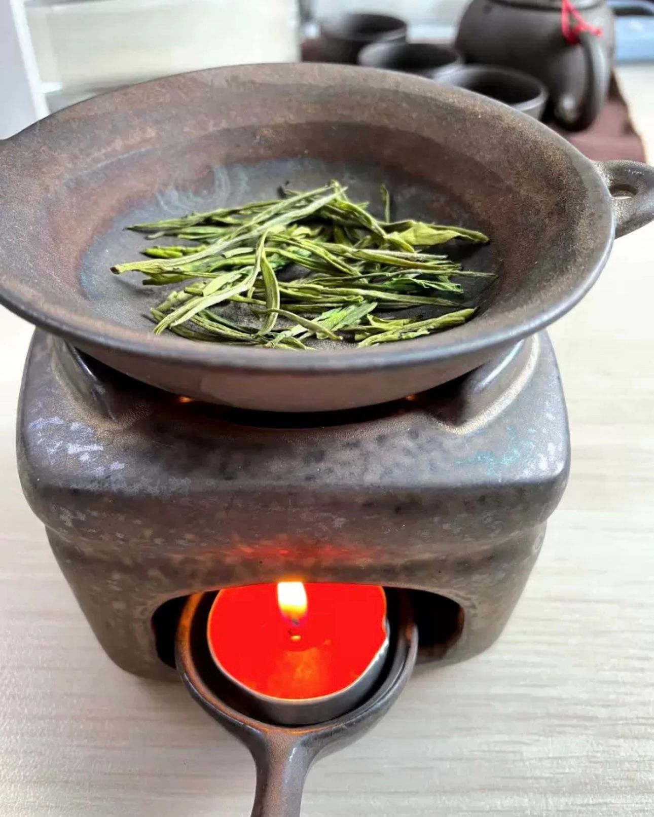 Bộ Bếp Gốm Thô Xông Thảo Mộc, Tinh Dầu