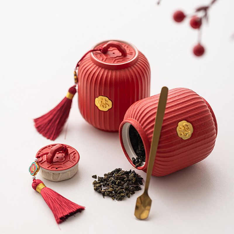 Hũ Trà Đèn Lồng Chữ