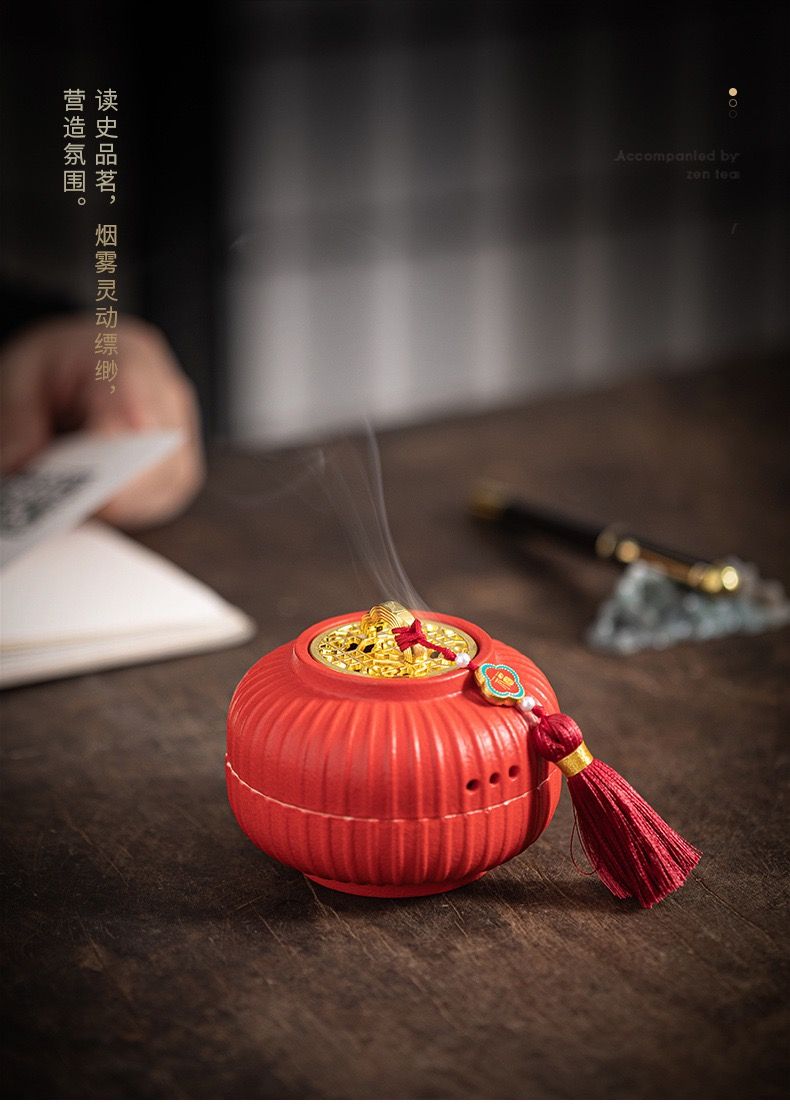 Lư Hương Đèn Lồng Gốm