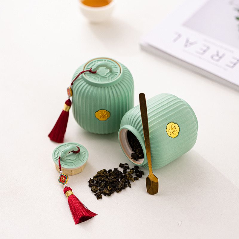 Hũ Trà Đèn Lồng Chữ